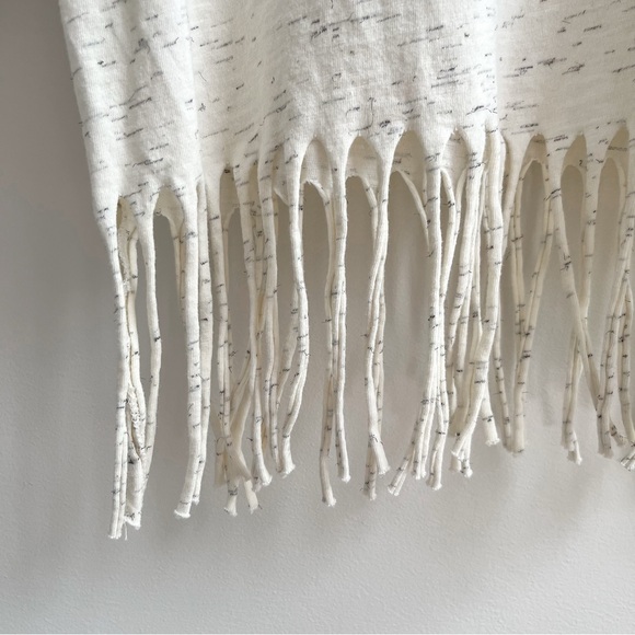 [ganni] greetings from fringe crop beach graphic short sleeve tee egret XS - Picture 9 of 10